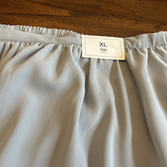NWT Gap Gray Skirt In Flowy Gauzey Material Sz XL Normcore Fallcore Whimsygoth - Picture 2 of 10